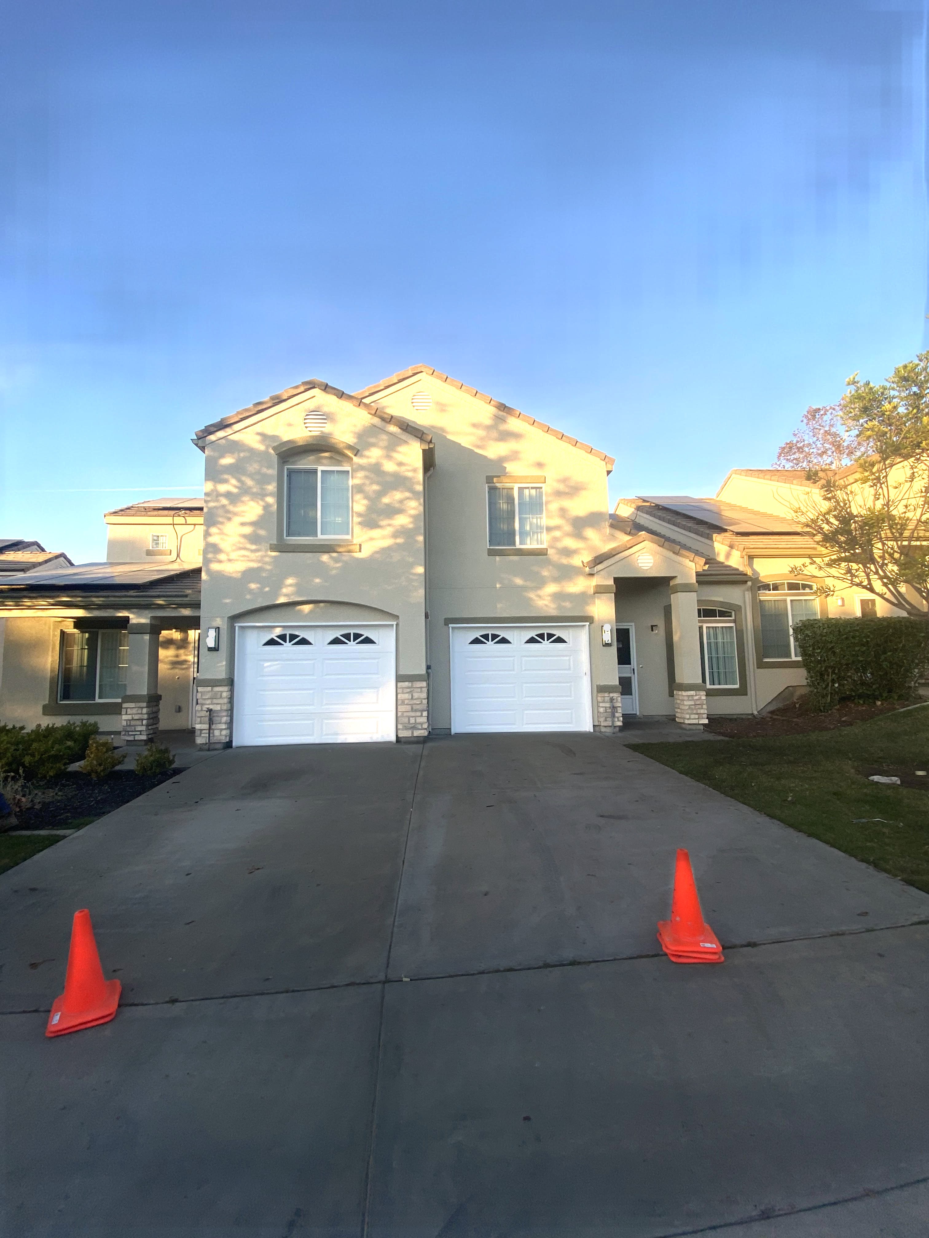 After exterior painting